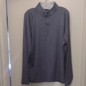 Peter Millar Gray Quarter-Zip Pullover (J438)